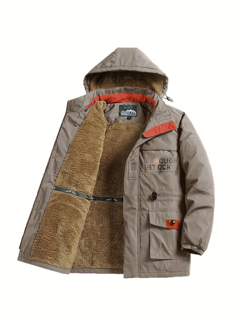 Andrew - veste d'hiver épaisse doublée de molleton pour hommes