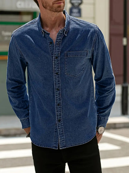 Alexander - chemise en jean à manches longues pour homme