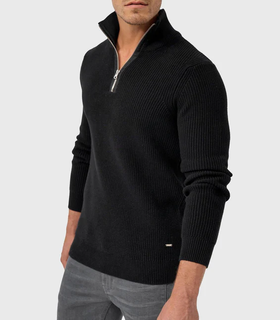 TOMMY - Pull zippé stylé pour hommes (design italien)