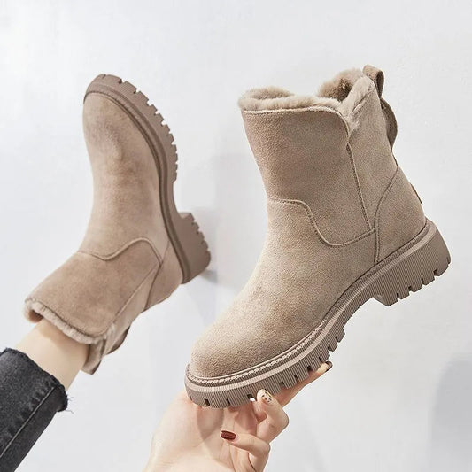 Aiko | bottes en coton pour femmes avec fermeture éclair