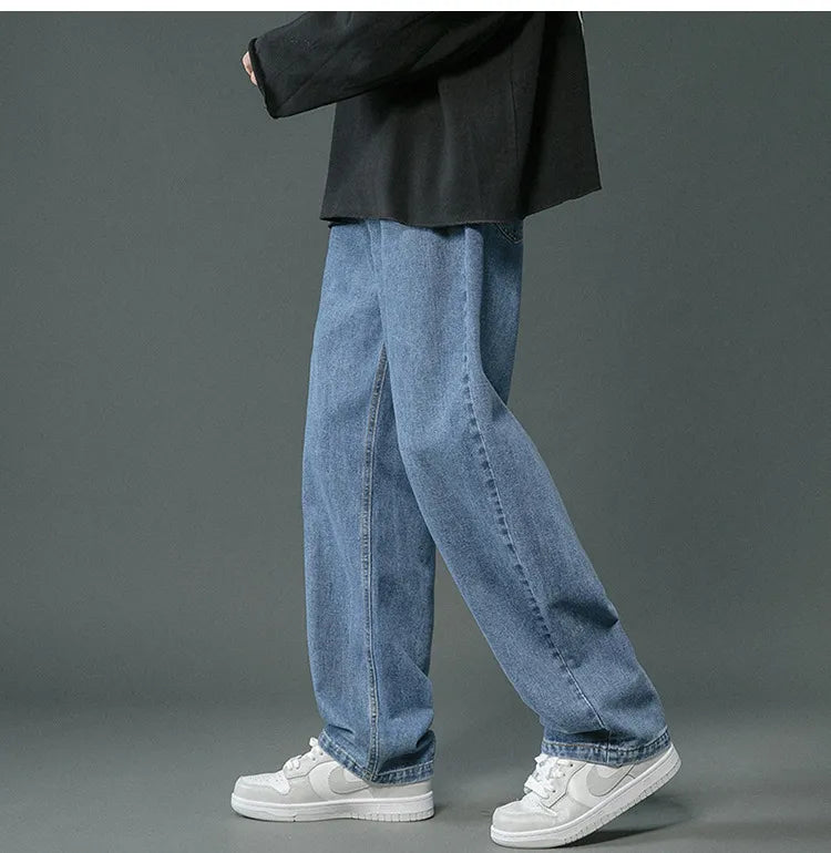 Brett - pantalons baggy en denim rétro