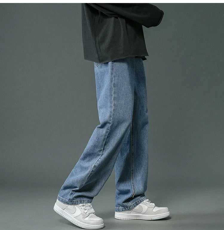 Brett - pantalons baggy en denim rétro