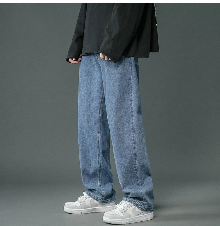 Brett - pantalons baggy en denim rétro