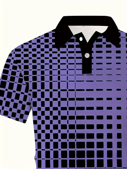 David - chemise de golf à manches courtes avec revers et couleur contrastée