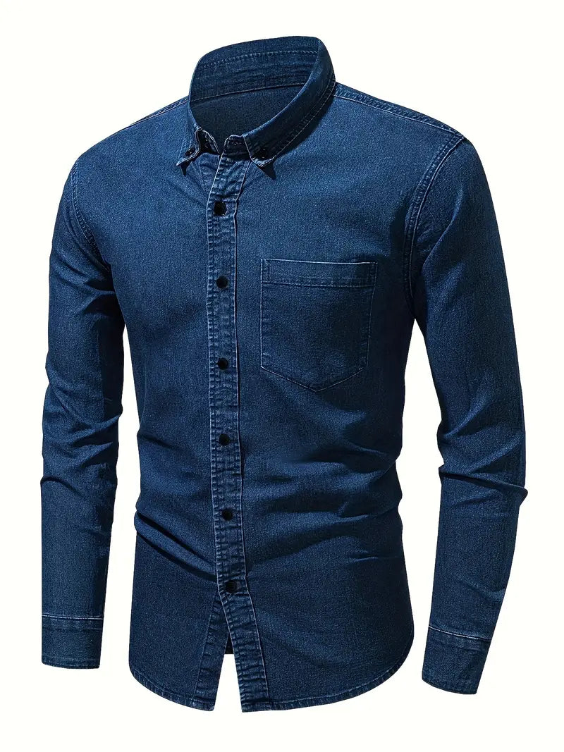 Alexander - chemise en jean à manches longues pour homme