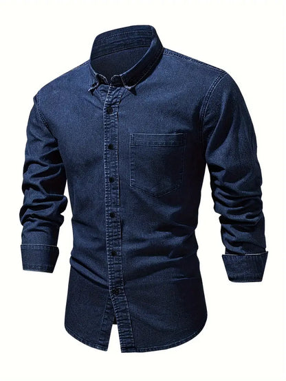 Alexander - chemise en jean à manches longues pour homme