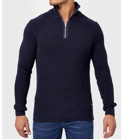 TOMMY - Pull zippé stylé pour hommes (design italien)