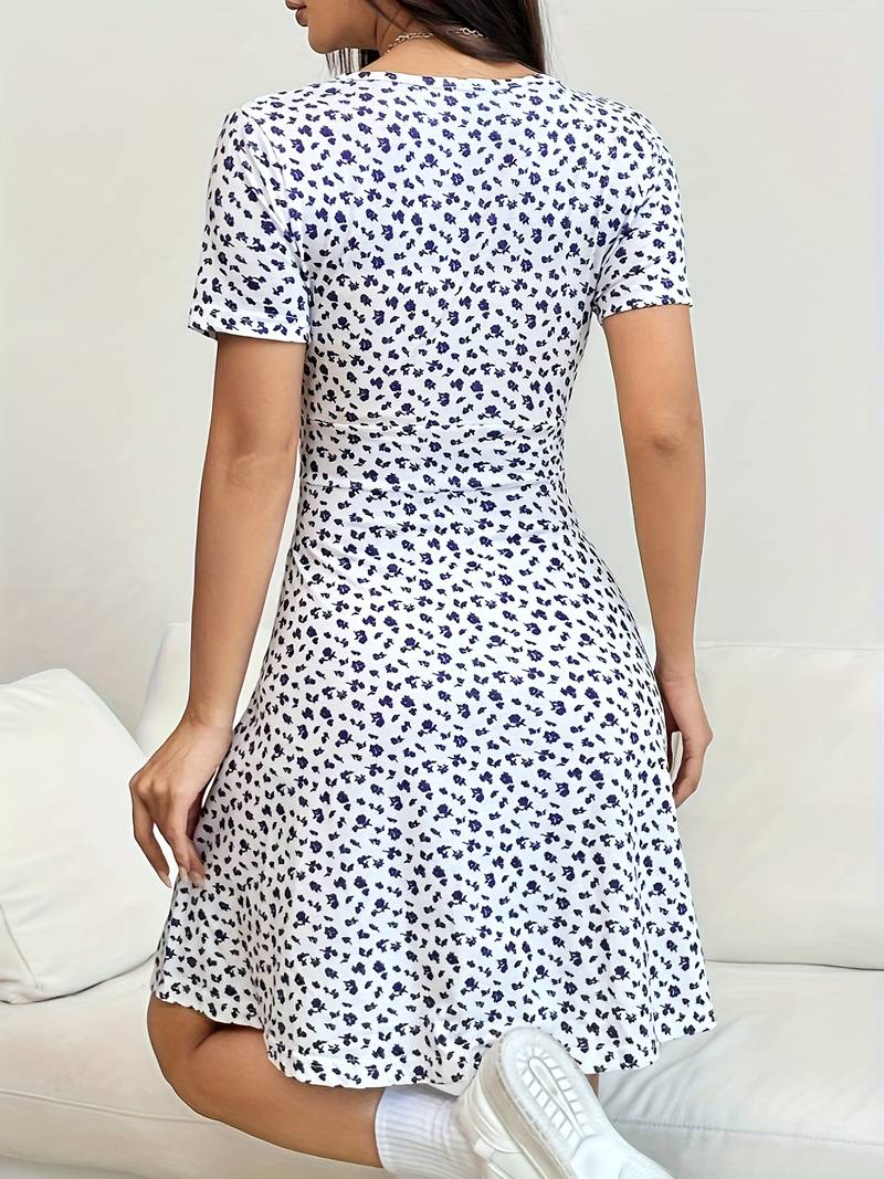 Victoria - Robe élégante allover print