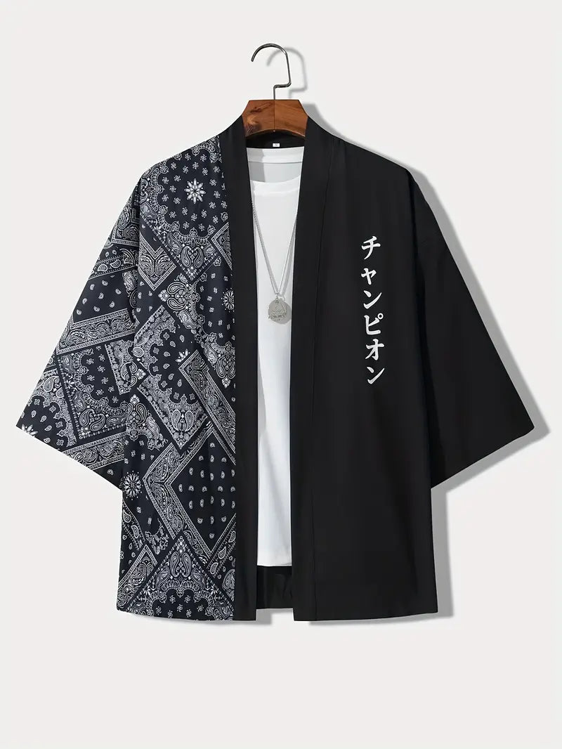 Eric - chemise décontractée de style kimono pour homme