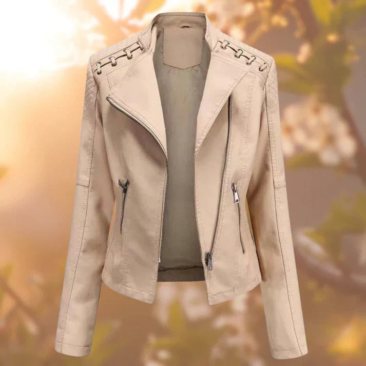 Veste en cuir pour femme - halle