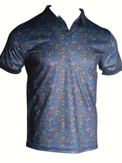 Daniel - chemise à manches courtes avec patte de boutonnage et imprimé de motifs