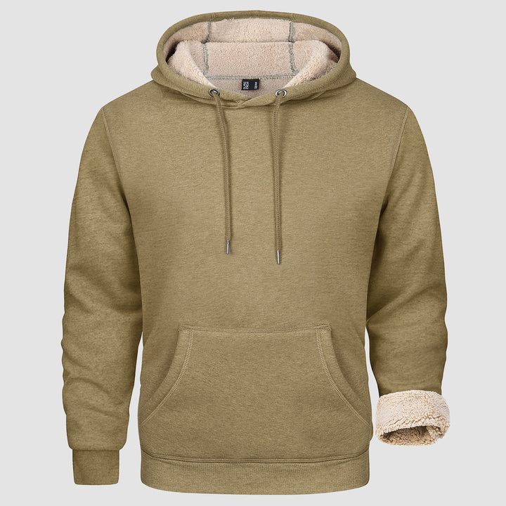 Aiden - sweat à capuche doublé fourrure pour homme