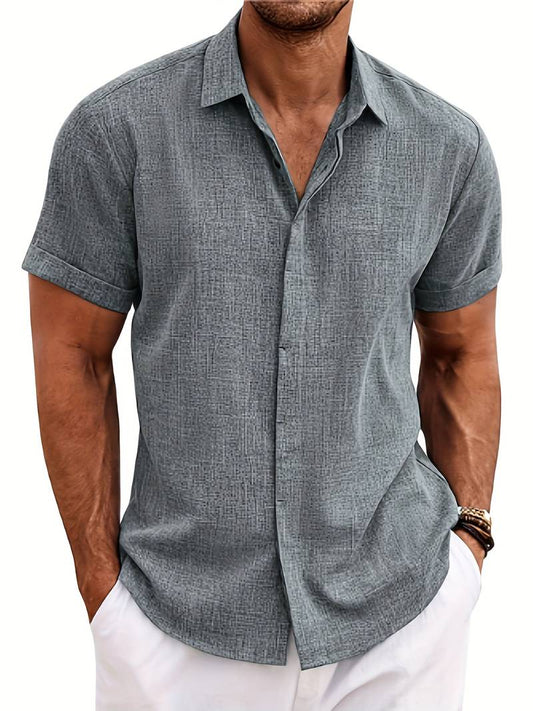 Alexander - chemise élégante à manches courtes boutonnée pour homme