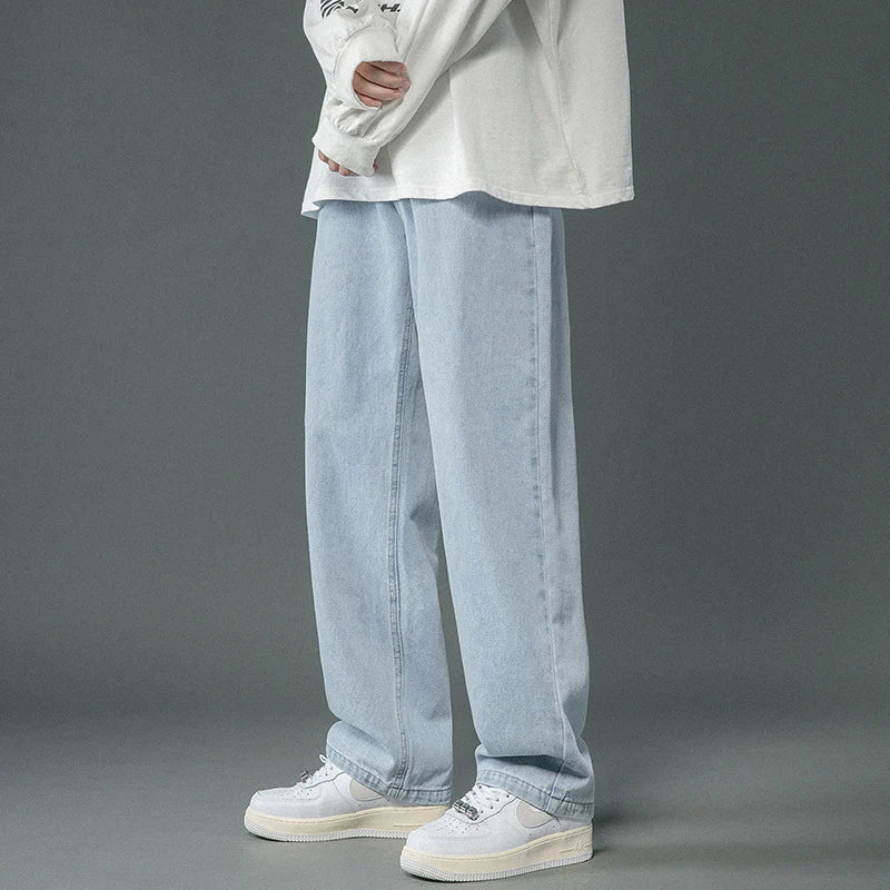 Brett - pantalons baggy en denim rétro