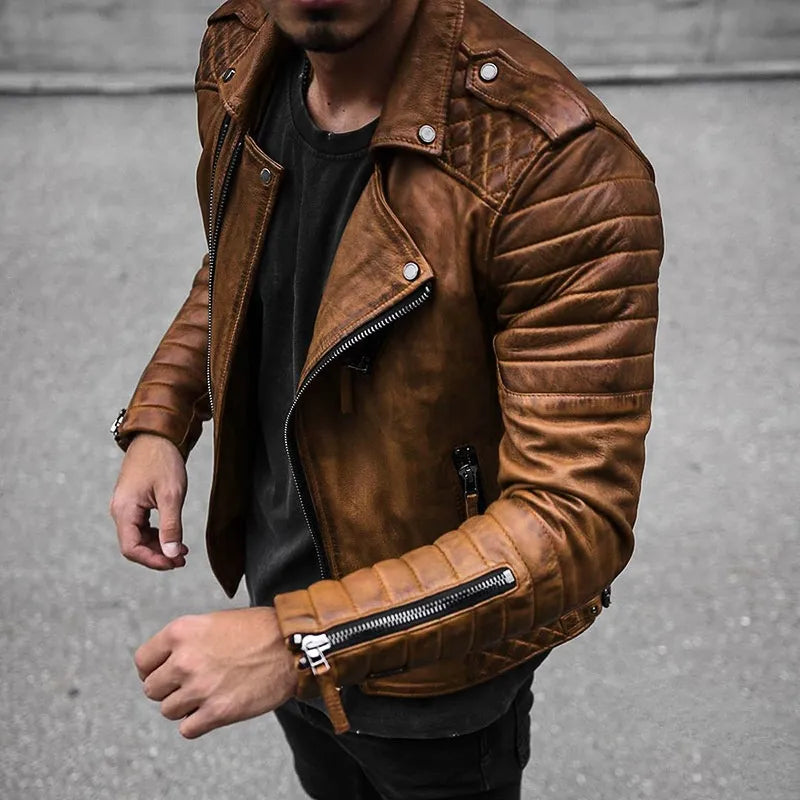 Abe - Veste en cuir pour homme