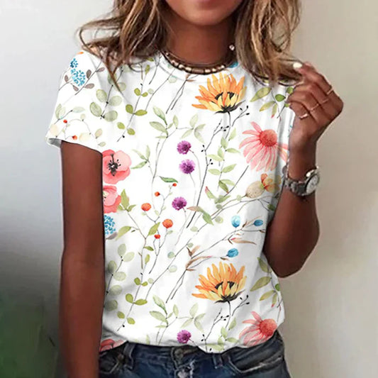 Abigail - T-shirt à manches courtes rêve de fleur