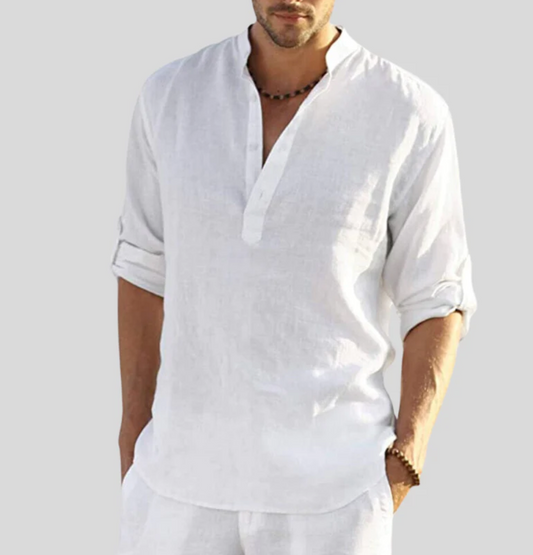 Chemise élégante en lin pour homme - thomas