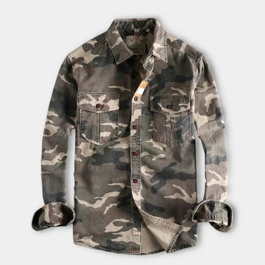 Abel - Chemise d'été militaire camouflage pour homme