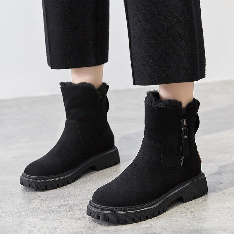 Aiko | bottes en coton pour femmes avec fermeture éclair