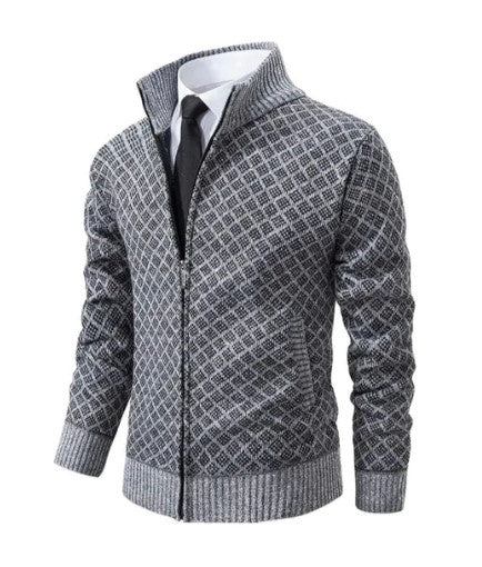 Veste en tricot jacquard