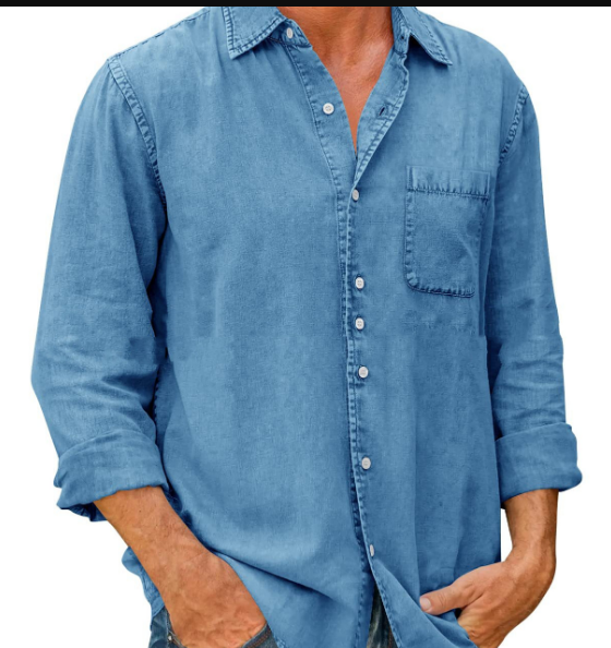 Alexander - chemise en jean à manches longues pour homme