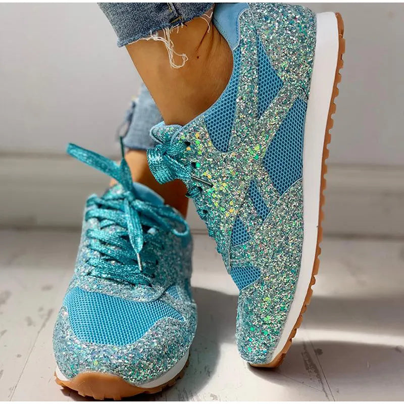 Kiari - chaussures de sport à paillettes pour femmes