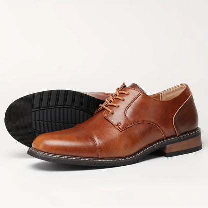 Harrison - solides chaussures derby vintage pour hommes