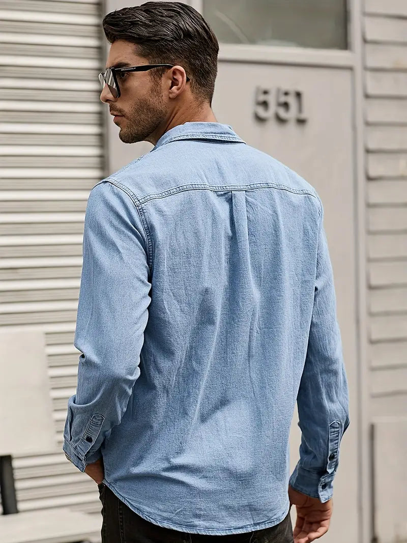 Alexander - chemise en jean à manches longues pour homme