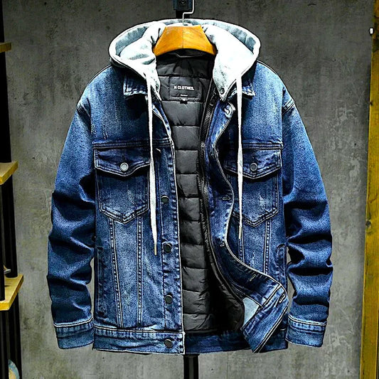 Cassius - Veste d'hiver en jean pour hommes