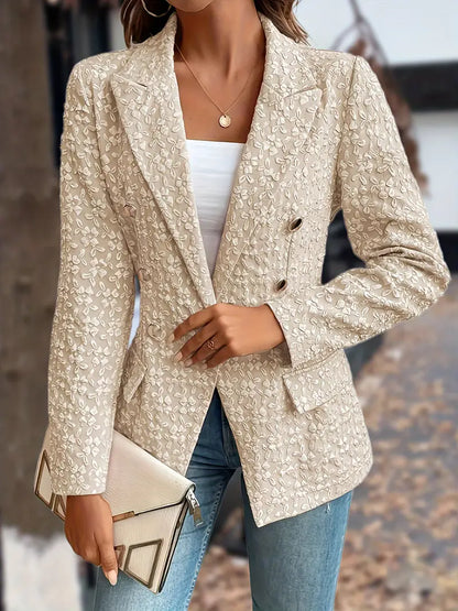 Abigail - Veste de blazer solide avec poches