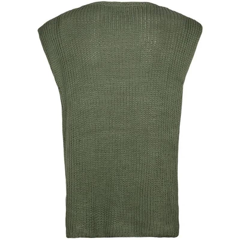 Abraham - pull en tricot sans manches pour homme