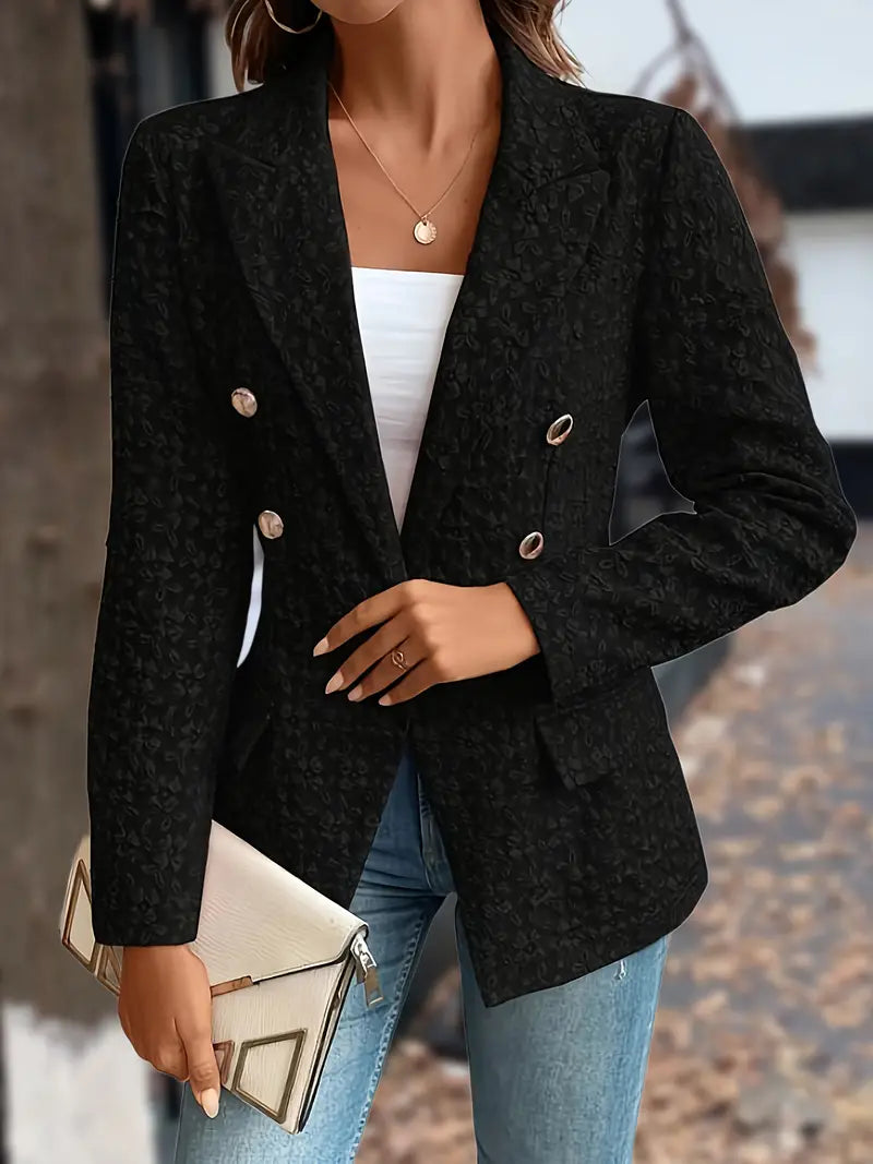 Abigail - Veste de blazer solide avec poches