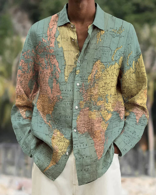 GEO - Chemise pour homme avec motif unique