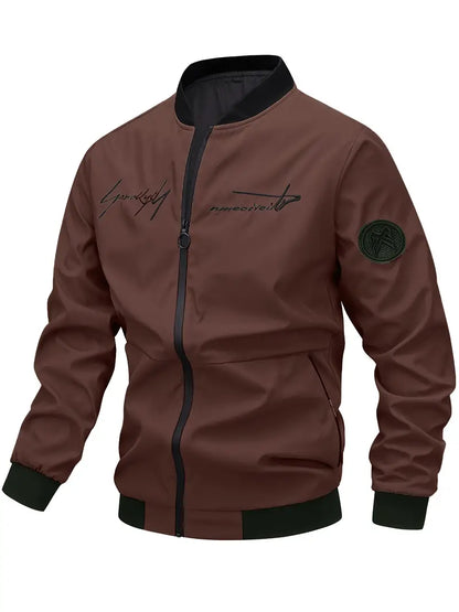 Steven - Veste unipersonnelle brodée pour hommes