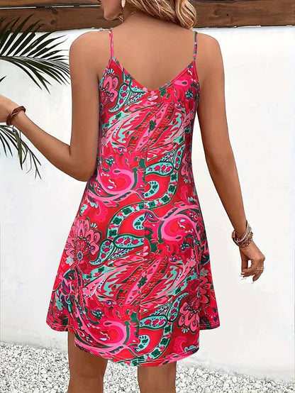 Stella - Robe cami sans manches style vacances