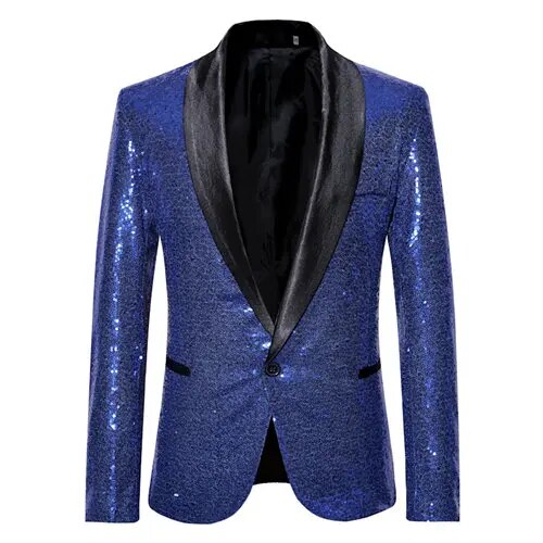 Caleb - veste de costume de squin brillant