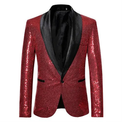 Caleb - veste de costume de squin brillant