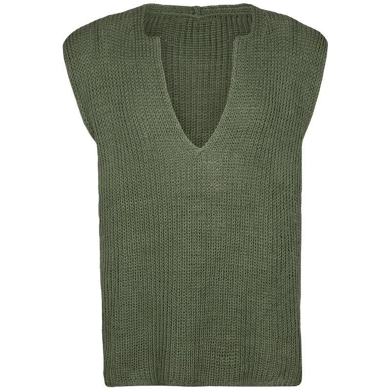 Abraham - pull en tricot sans manches pour homme