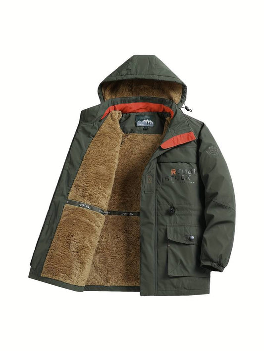 Andrew - veste d'hiver épaisse doublée de molleton pour hommes