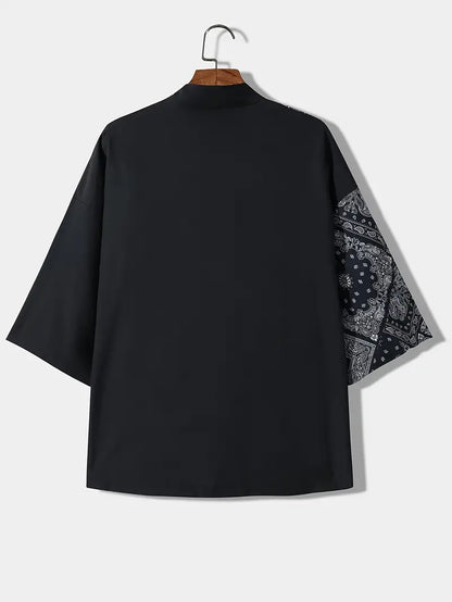 Eric - chemise décontractée de style kimono pour homme