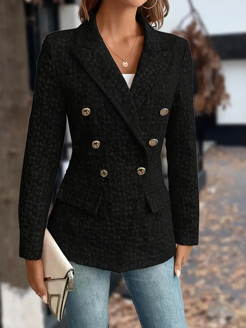 Abigail - Veste de blazer solide avec poches