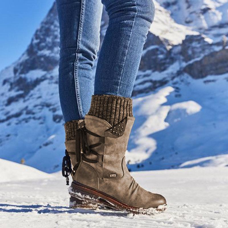 Snow boots -des chaussures extrêmement confortables et chaudes avec des semelles orthopédiques