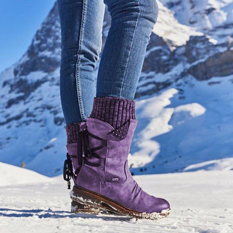 Snow boots -des chaussures extrêmement confortables et chaudes avec des semelles orthopédiques