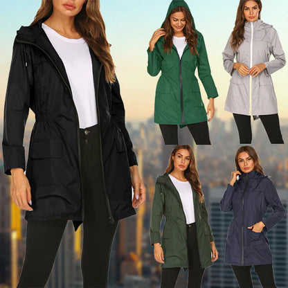 Veste de pluie imperméable pour femmes en extérieur