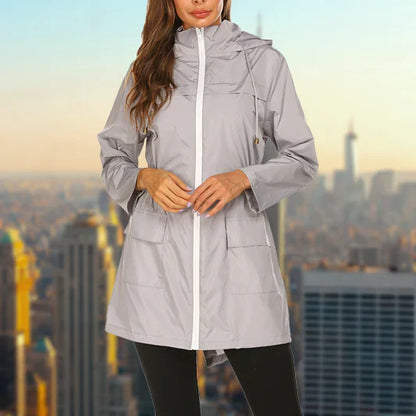 Veste de pluie imperméable pour femmes en extérieur